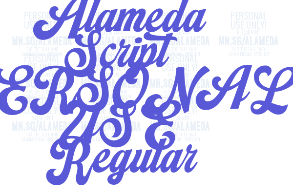 Alameda Script PERSONAL USE Regular