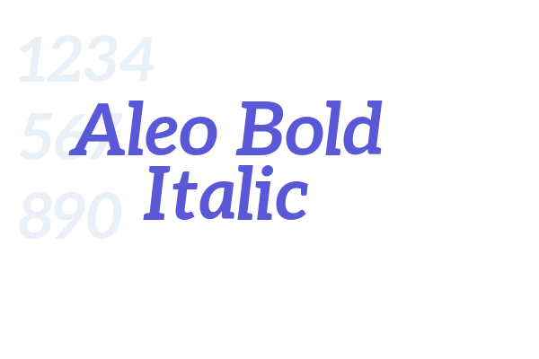 Aleo Bold Italic