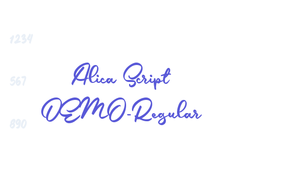 Alica Script DEMO-Regular