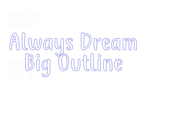 Always Dream Big Outline