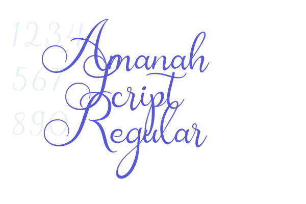 Amanah Script Regular