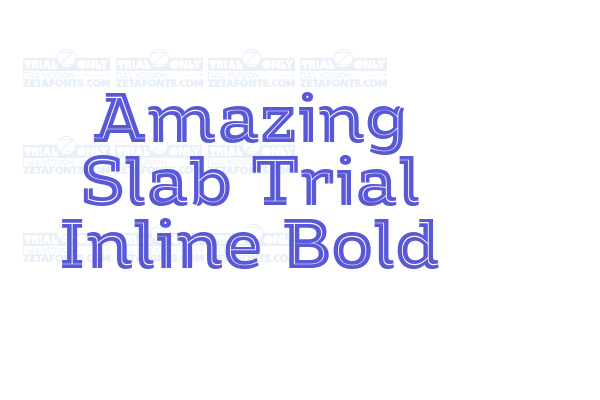 Amazing Slab Trial Inline Bold