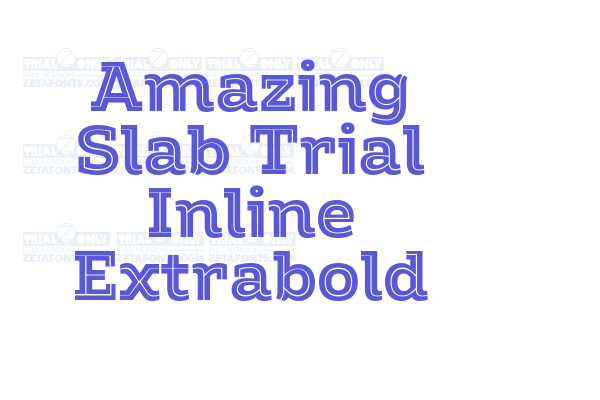 Amazing Slab Trial Inline Extrabold