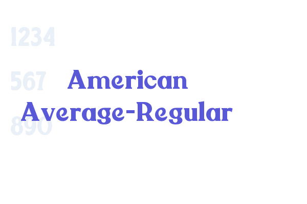 American Average-Regular