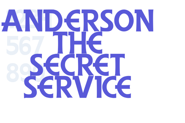 Anderson The Secret Service