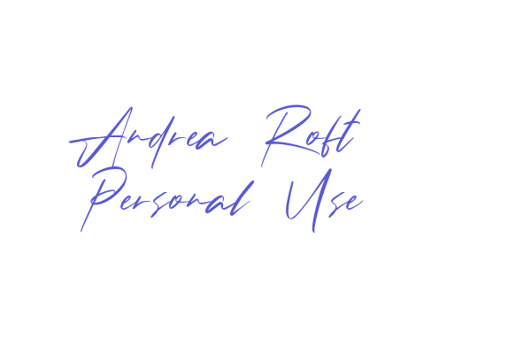 Andrea Roft Personal Use