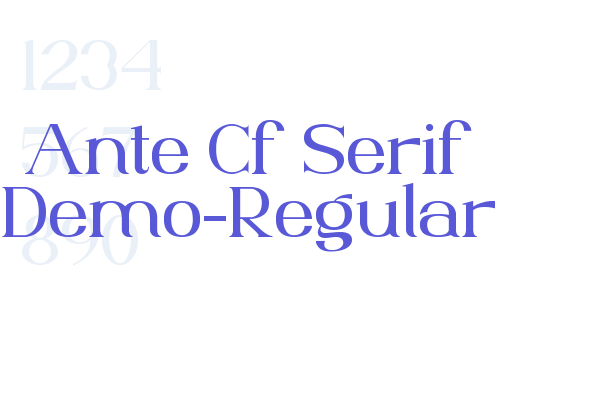 Ante Cf Serif Demo-Regular