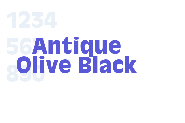 Antique Olive Black