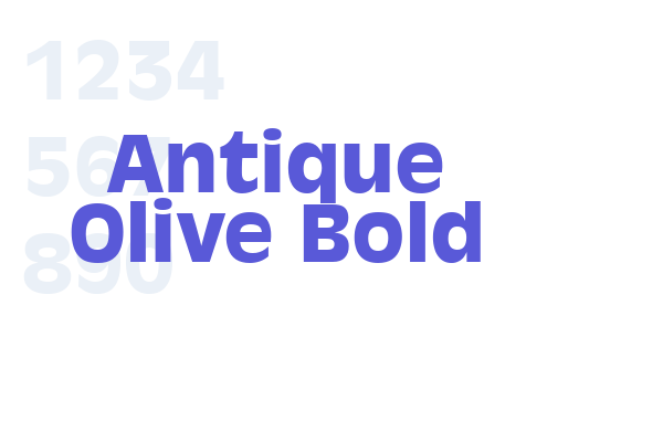 Antique Olive Bold