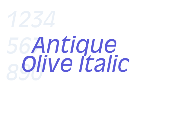 Antique Olive Italic