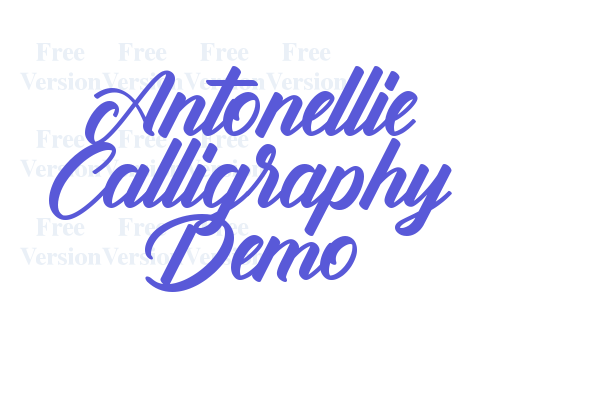 Antonellie Calligraphy Demo