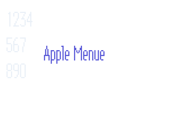 Apple Menue