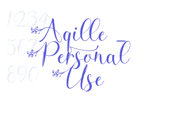 Aqille – Personal Use