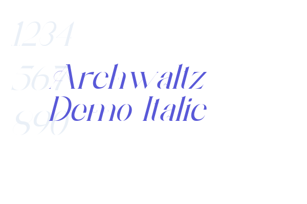 Archwaltz Demo Italic