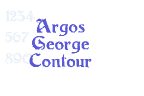 Argos George Contour font download