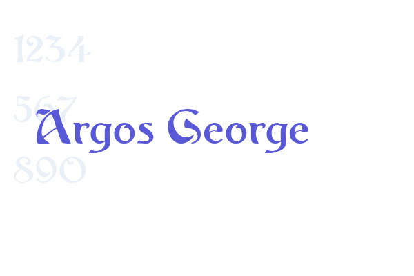 Argos George font download