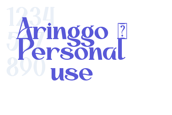 Aringgo – Personal use