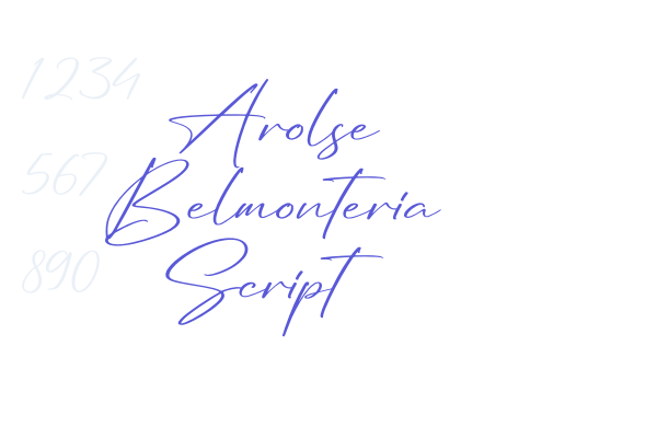 Arolse Belmonteria Script