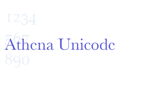 Athena Unicode