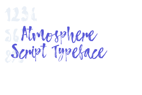 Atmosphere Script Typeface