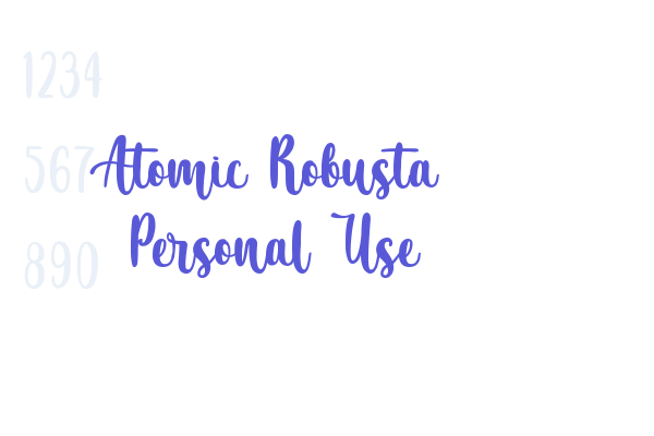 Atomic Robusta – Personal Use