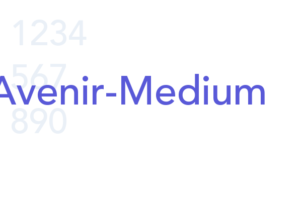 Avenir Fonts