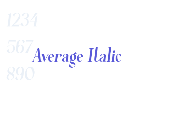 Average Italic