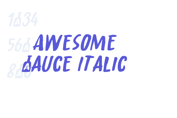 Awesome Sauce Italic