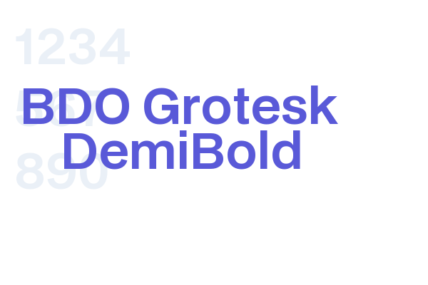 BDO Grotesk DemiBold