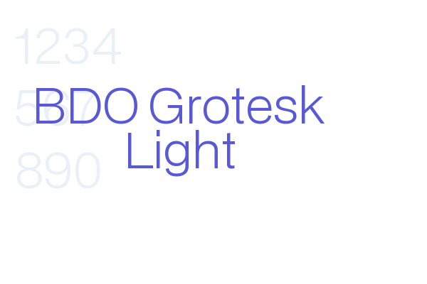 BDO Grotesk Light