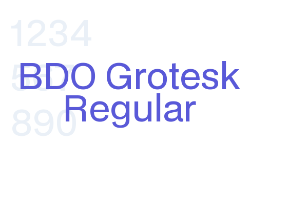 BDO Grotesk Regular