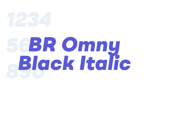 BR Omny Black Italic