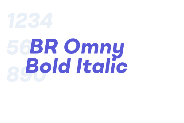 BR Omny Bold Italic