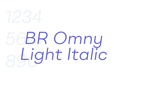 BR Omny Light Italic