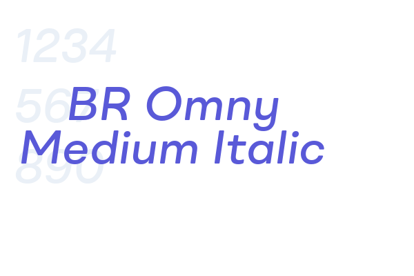 BR Omny Medium Italic