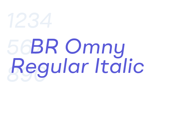 BR Omny Regular Italic