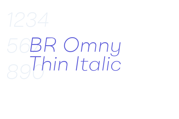 BR Omny Thin Italic