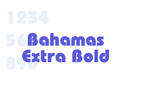 Bahamas Extra Bold