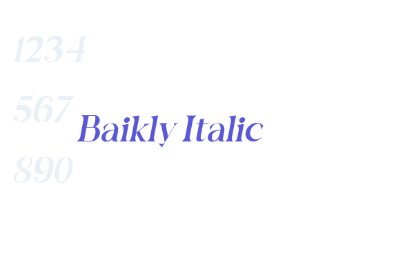 Baikly Italic