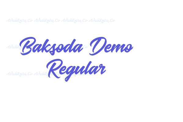 Baksoda Demo Regular