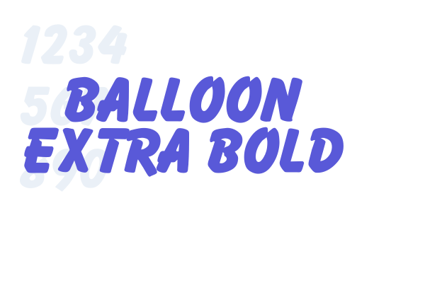 Balloon Extra Bold Font Free Download