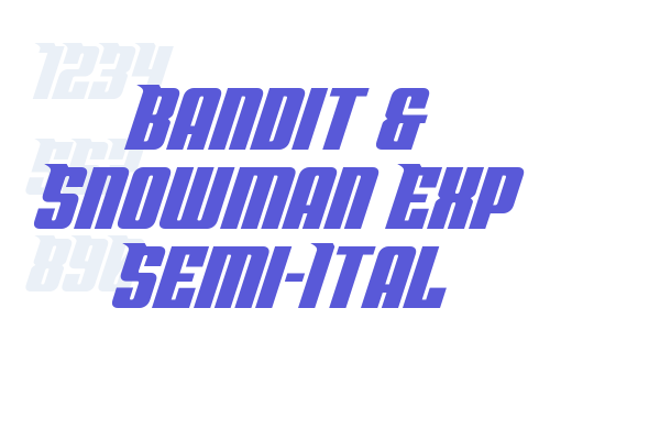 Bandit & Snowman Exp Semi-Ital