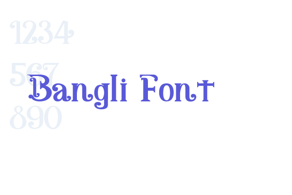 Bangli Font