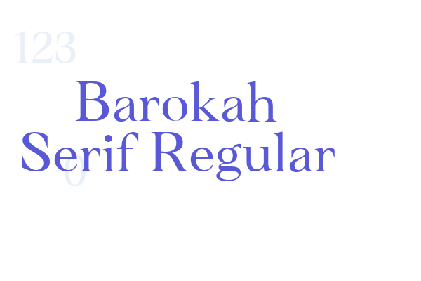 Barokah Serif Regular