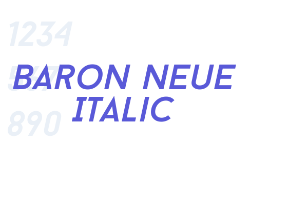 Baron Neue Italic