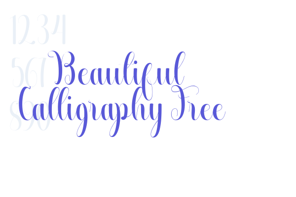 Beautiful Calligraphy Free