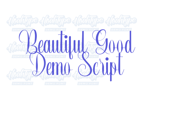 Beautiful Good Demo Script