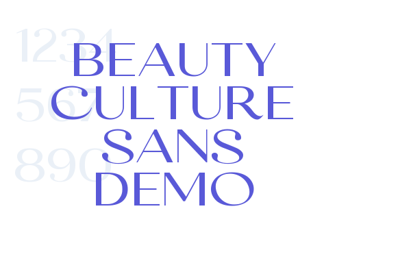 Beauty Culture Sans Demo