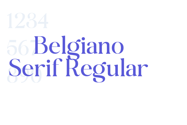 Belgiano Serif Regular font