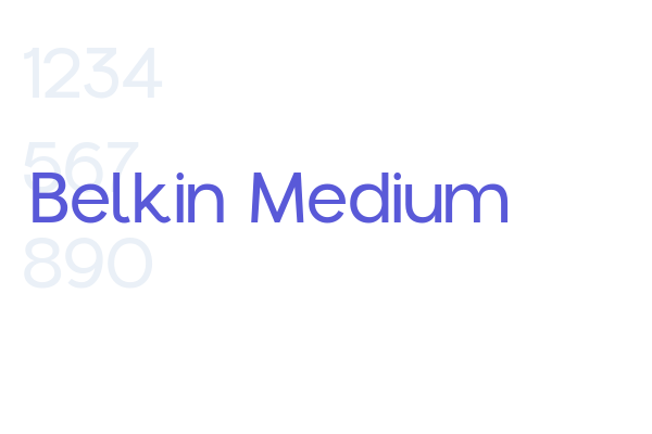 Belkin Medium Fonts